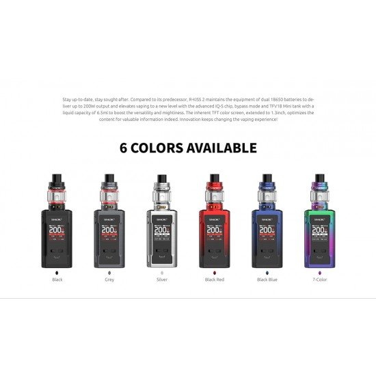 Smok R-Kiss 2 Kit  en uygun fiyatlar ile puffelektroniksigara.orgda! Smok R-Kiss 2 Kit özellikleri, fiyatı, incelemesi, yorumları ve taksit seçenekleri için hemen tıklayın!