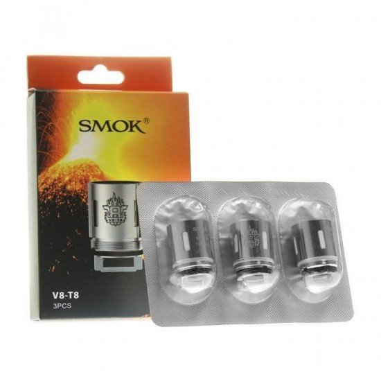 SMOK TFV8 V8-T8 COİL  en uygun fiyatlar ile puffelektroniksigara.shopda! SMOK TFV8 V8-T8 COİL özellikleri, fiyatı, incelemesi, yorumları ve taksit seçenekleri için hemen tıklayın!