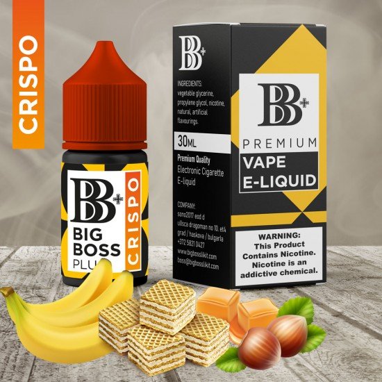 BB+ Plus Premium CRISPO 30ML Likit  en uygun fiyatlar ile puffelektroniksigara.shopda! BB+ Plus Premium CRISPO 30ML Likit özellikleri, fiyatı, incelemesi, yorumları ve taksit seçenekleri için hemen tıklayın!