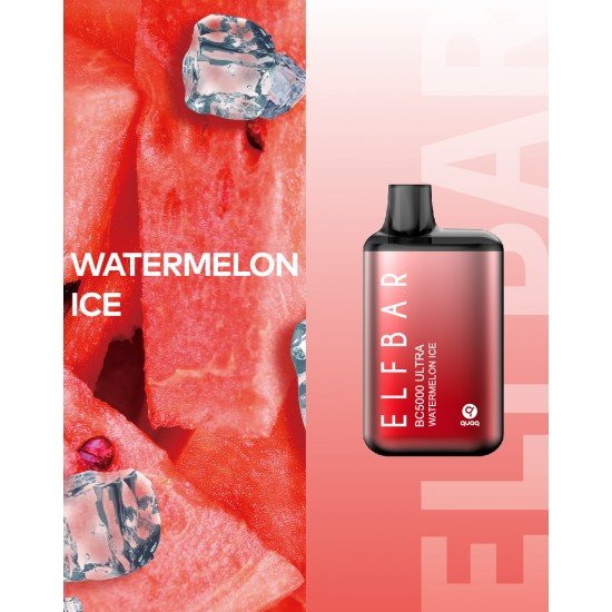 Elf Bar BC5000 Ultra Watermelon ice  en uygun fiyatlar ile puffelektroniksigara.shopda! Elf Bar BC5000 Ultra Watermelon ice özellikleri, fiyatı, incelemesi, yorumları ve taksit seçenekleri için hemen tıklayın!